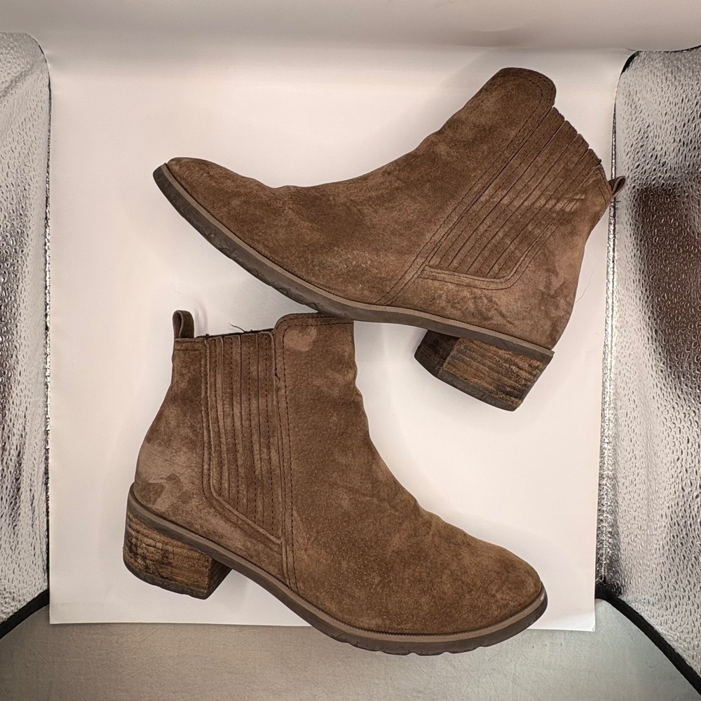 Reef Voyage Boot‎ Brown Suede Leather Water Friendly Ankle Bootie Womens 8.5